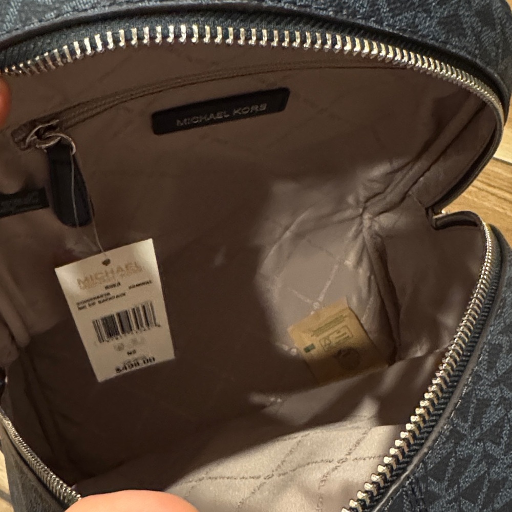 Michael Kors Rhea Dark Blue Medium Backpack - Picture 9 of 15
